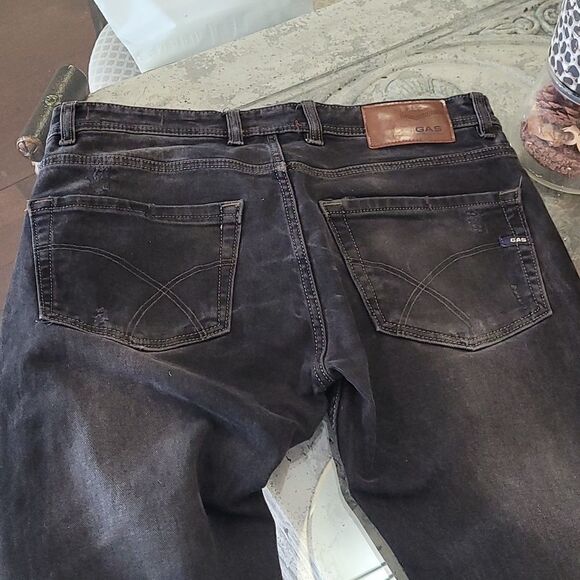 Gas BLACK DISTRESSED JEANS - Picture 7 of 9